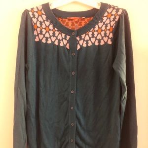 Hearts ModCloth cardigan teal size M never worn